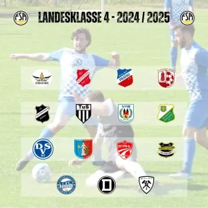 Staffeleinteilung bekannt gegeben - Landesklasse 4 zur neuen Saison!