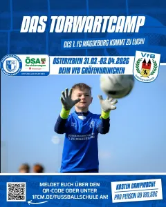 Dein Platz im Tor – Oster-Torwartcamp 2026 beim VfB mit dem 1. FC Magdeburg
