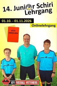 Es ist wieder soweit: Der nächste Junior Schiri Lehrgang startet bald!